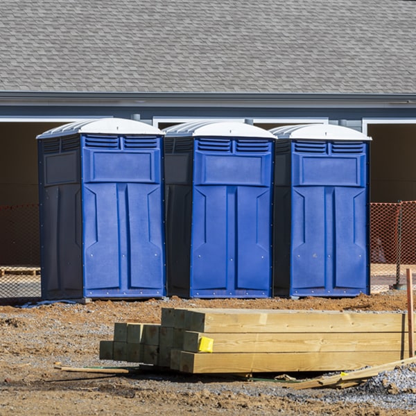 how can i report damages or issues with the portable restrooms during my rental period in Litchfield Maine